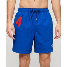 Superdry Swimming Trunks Superdry Herren Recycelte 17" Polo-Badeshorts Blau Größe: Blau