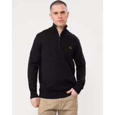 Fred Perry Mens Navy Classic Half Zip Jumper