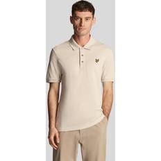 Lyle & Scott Beige Polotrøjer Lyle & Scott Slub Polo Shirt Beige