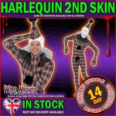 Smiffys Halloween Adult Second Skin Twisted Harleskin Costume Extra 46-48" Chest