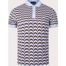 Fred Perry Men's Bold Print Polo Shirt Light Smoke 42/Regular light smoke