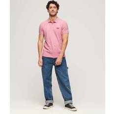 Superdry Man Tops Superdry Classic Pique Polo - Lichtroze/Rood