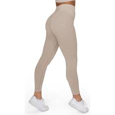 Gavelo Seamless Ribbed Tights, L, Sand Melange