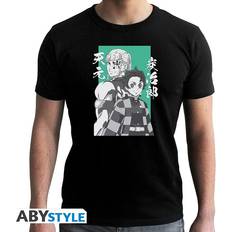 ABYstyle Demon Slayer Tanjiro & Tengen T-Shirt Svart X-Large