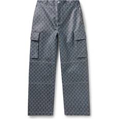 Gucci Jeans Gucci GG jacquard cargo jeans blue