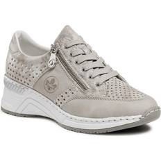 Rieker 40 - Donna Scarpe Rieker Sneakers N4327-80 Argento