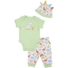 Little Me Baby Boys Pc. Dinosaur Applique Pant Set GREEN MULTI Months