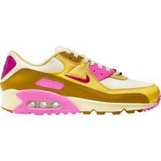 Synthetic Leather Shoes Nike Air Max 90 SE Dance Bronzine Pink Women's