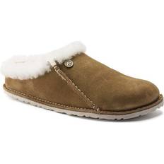 Birkenstock Brown Slippers Birkenstock Zermatt Premium Clogs Mink Natural