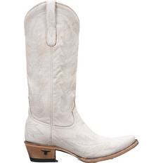 Lane Women's Lexington Ceramic Crackle Western Boots Cream