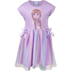 Children's Clothing Disney Frozen Princess Anna Girls Dress Purple Toddler Child Purple