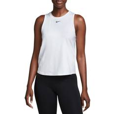 Polyester - Women Tank Tops NIKE Women's One Classic Dri-FIT Tank Top - White/Black