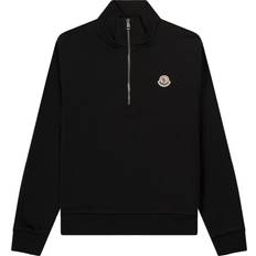 Moncler Neuleet Moncler Badge Logo Quarter Zip Sweatshirt - Black