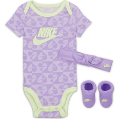 Children's Clothing Nike Metamorph Baby 3-Piece Boxed Set in Purple, 6-12M NN1042-PAK