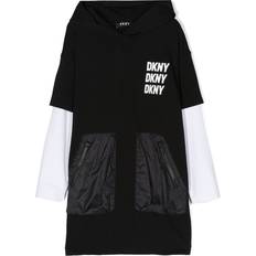 Velours Kinderbekleidung DKNY Girls Black Zip-Up Top Black year