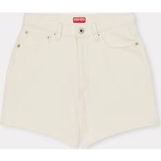 Kenzo Women Shorts Kenzo Denim Short Stone Bleached White Womens