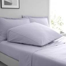 Dunelm Cotton Wedge Pillow Case Purple