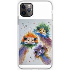 Famgem Phone Case Funky Emu Bird Trio for iPhone Samsung 14 13 12 11 Plus Pro Max Galaxy S23 S22 Ultra Note 20 10