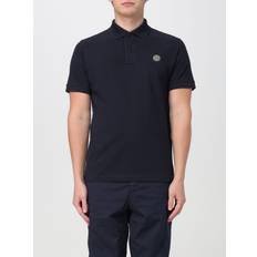 Stone Island Polotrøjer Stone Island Top Polo Skjorte med Kompas Logo - Blå/Sort
