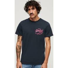 Superdry Neon Vintage Logo Shirt - Donkerblauw