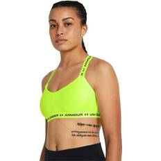 Jaune Soutiens-gorge Under Armour Crossback Sports Bra Low Support Yellow Woman