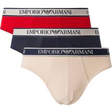 Emporio Armani Beige Knickers Emporio Armani Pack Briefs Nude/Marine/Red