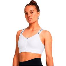 Unterwäsche Under Armour Infinity 2.0 High Support Zip Sport-BH Damen white/black A-C Schwarz/Weiß