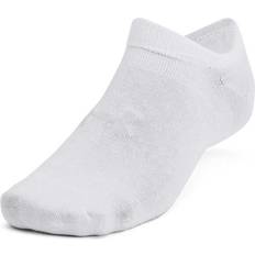 Under Armour Unisex Strømper Under Armour Essential No Show Socks 6-Pack - White
