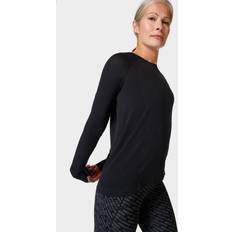 Sweaty Betty Athlete Seamless Long Sleeve Gym Top, Black