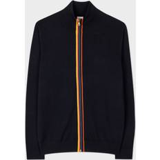 Paul Smith Men Outerwear Paul Smith Mens Cardigan Zip Thru Blues