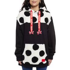 Polka Dots Tops Loungefly Minnie Rocks The Dots Sherpa Unisex Hoodie Disney