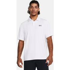 White Polo Shirts Under Armour T2G Golf Polo Shirt White/Pitch Gray 1383714-100