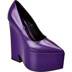 Versace Heels & Pumps Versace Tempest Leather Platform Pump - Purple