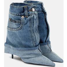 Dolce & Gabbana Boots Dolce & Gabbana Dolce&Gabbana Ankle Boots aus Denim Blau