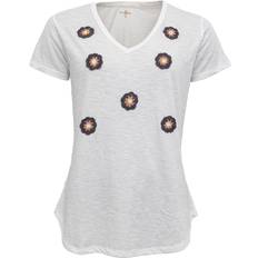 T-shirt Flower bomb Hvid