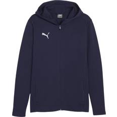 Puma Overtøj Puma Hættetrøje teamFINAL Casuals Full Zip Navy/Sølv