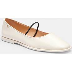 Coach Ballerinas Coach Emilia Leather Mary Jane Loafers - Creme