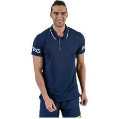 Björn Borg Hombre Ropa Björn Borg Tennis Polo Blue Male Camiseta de manga corta Fitness Azul