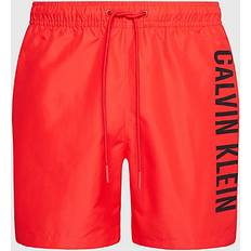 5XL Trajes de Baño Calvin Klein Medium Drawstring Swim Shorts - Red/Hot Heat