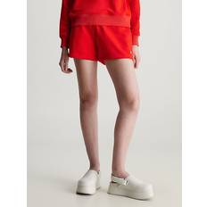 Calvin Klein Women Shorts Calvin Klein Cotton Terry Jogger Shorts Red