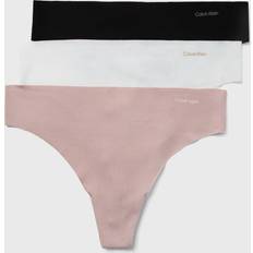 Calvin Klein Polyester Trosor Calvin Klein Pack Thongs Invisibles Cotton Multi