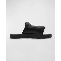 Burberry Schuhe Burberry Quilted Leather Slide Sandals - Black