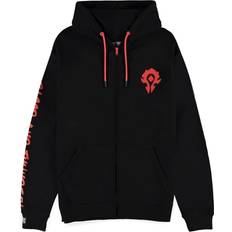 World of warcraft blood & thunder men's zipper hoodie black Schwarz