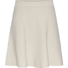 Grå - L Skjørt Y.A.S Fonny High Waisted Skirt