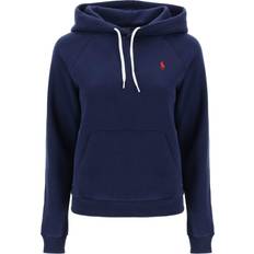 Polo Ralph Lauren Dame Sweatere Polo Ralph Lauren Shrunken Fit Fleece Hoodie - Blå