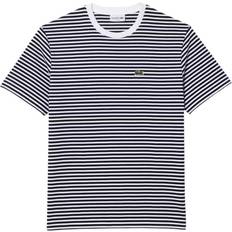 Lacoste Dame Tøj Lacoste Striped Heavy T Shirt - Navy