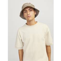 Brown - Men Hats Jack & Jones Bucket Hat Brown