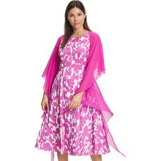 Chiffon Scarfs Vera Mont Chiffon Shawl With Ruffles Pink