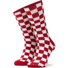 Bekleidung Vans Hohe Damensocken Checkerboard Crew VN0A3H3NRLM1 r.38,5/42 Rot 38_5_42