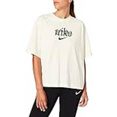 Nike Damen NSW Boxy Nature T-Shirt, Kokosmilch